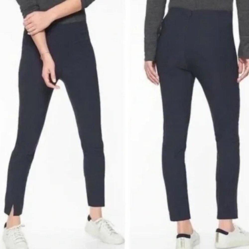 Athleta Wander Slim Ankle Pants Stretch in Navy Blue